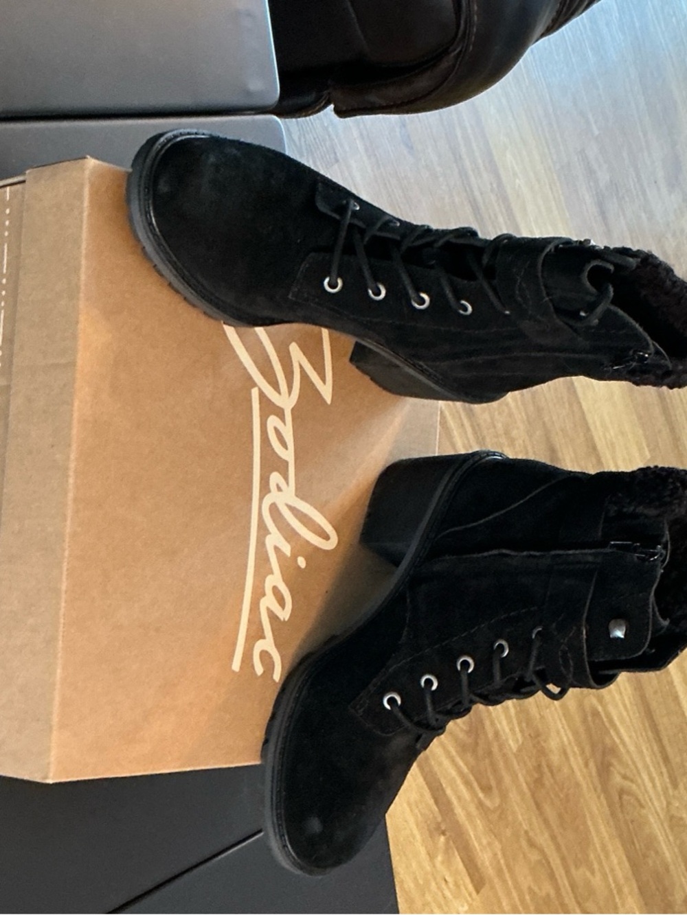 Zodiac Gemma Lace-up Heeled Combat Booties